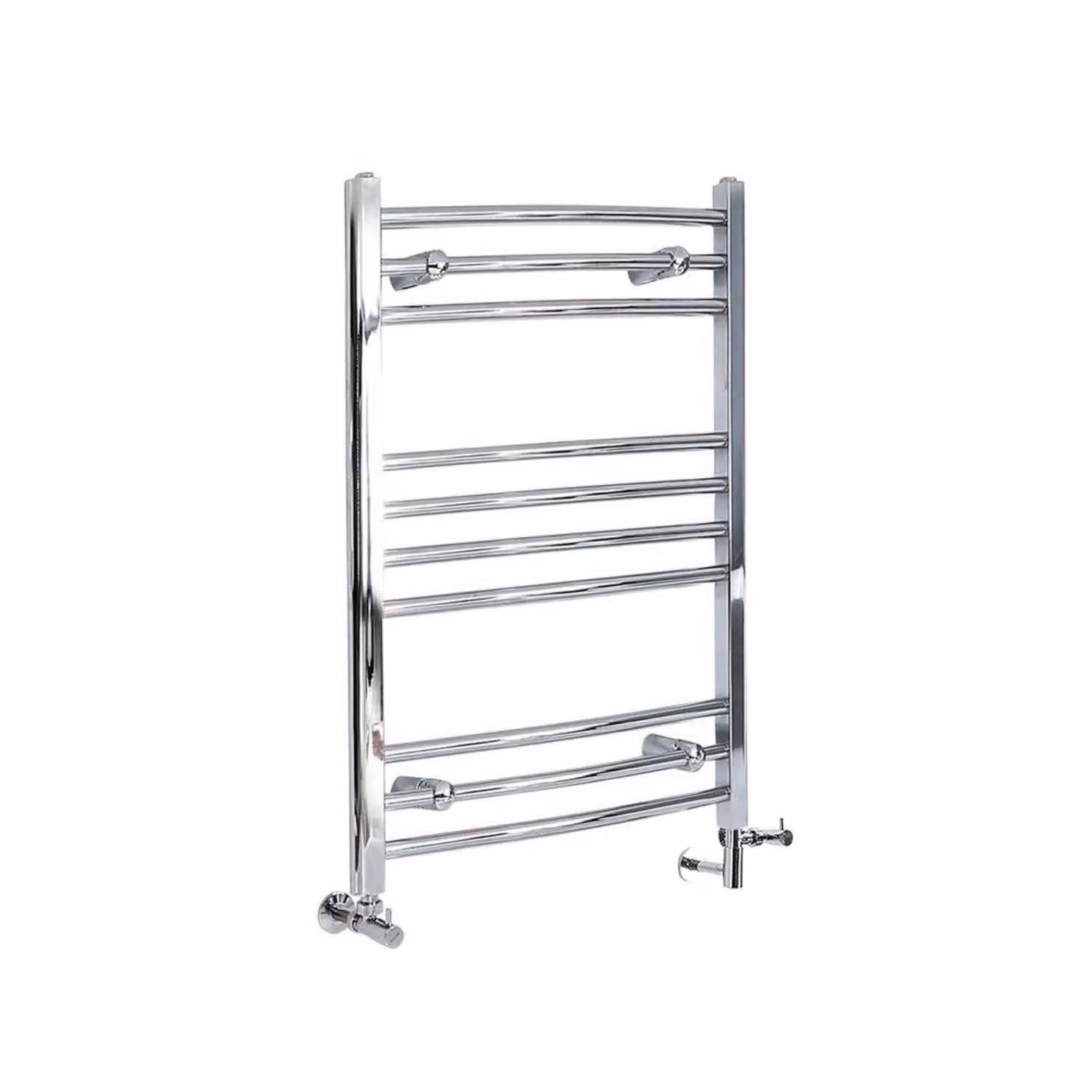 Scaldasalviette Misto Curvo - Termoarredo Bagno Cromato - 230W - 800 x 600mm - Kent