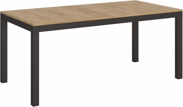 Tavolo allungabile Itamoby Every Evolution in rovere con telaio antracite L: 90-284 cm, P: 90 cm, H: 77 cm