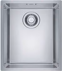 Lavello a vasca singola Franke in acciaio inox spazzolato color argento L: 38 cm, P: 44 cm