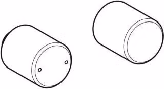 Geberit 244162211 Set di maniglie rotanti per braccio Geberit ONE WT.