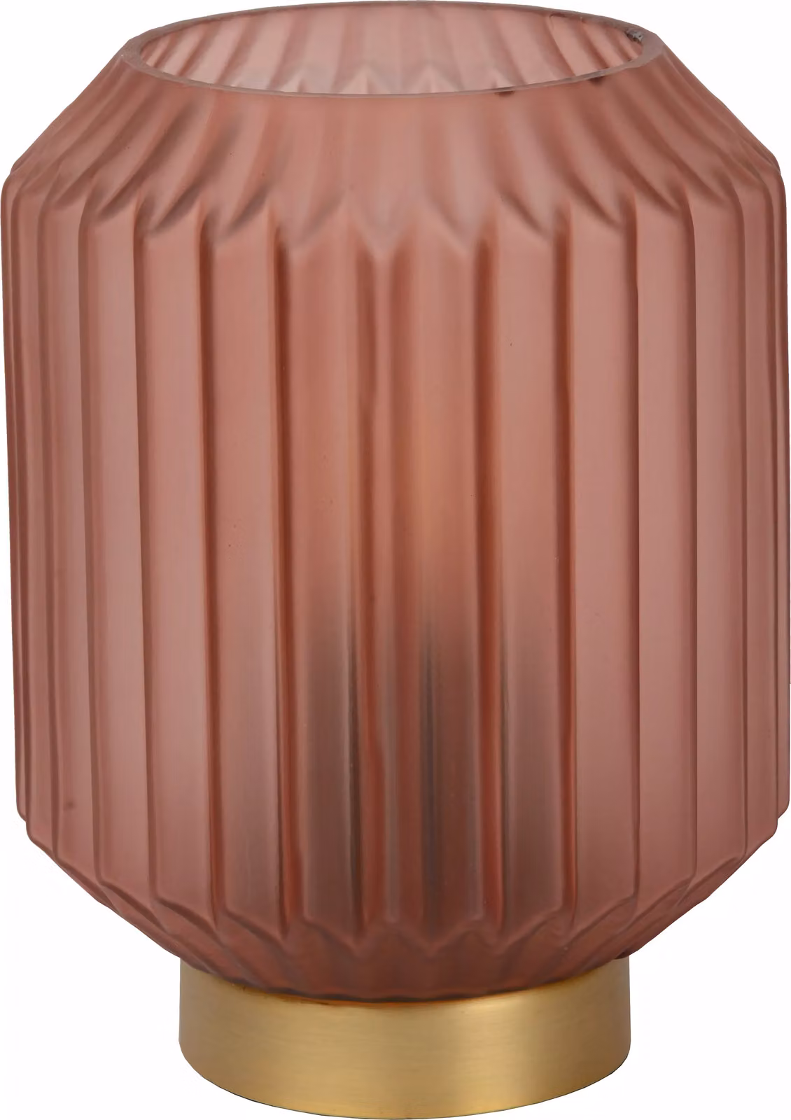 Lampada da tavolo in vetro oro rosa glamour decorativo E14 Sueno Lucide