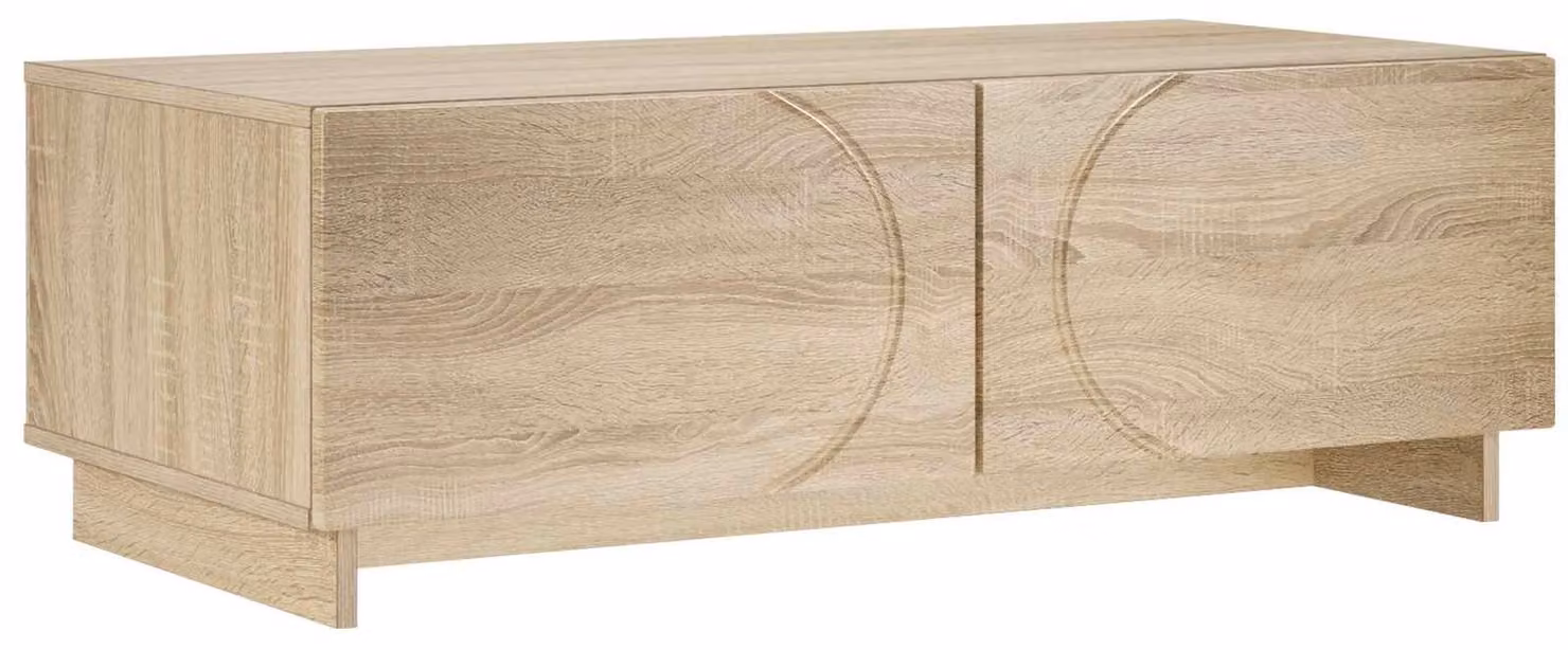 Tavolino da caffè in legno effetto Sonoma, dimensioni 102 x 50,5 x 35 cm