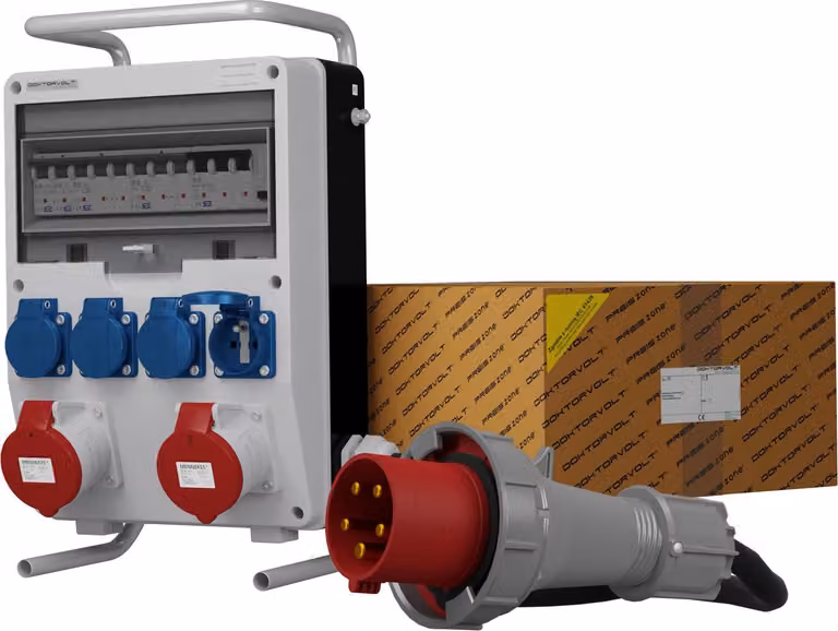 Distributore di potenza TD-S/FI 2x32A 4x230 franz System SKHU Kabel Doktorvolt 0199