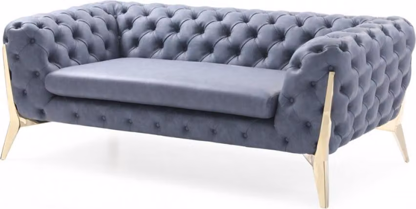 Sofa Chesterfield Couch Polster XXL Big Garnitur Textil 4+2 designer Couchen
