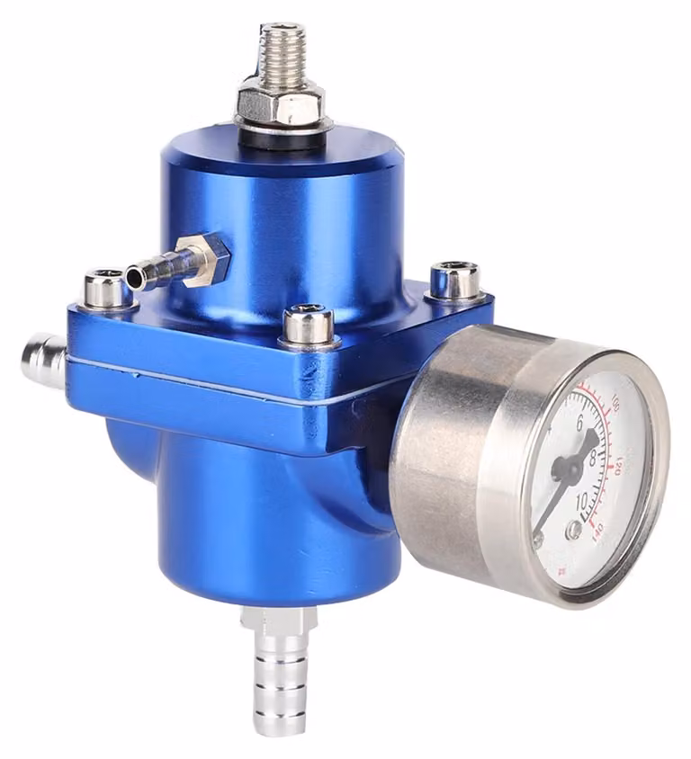 Regolatore di pressione per aria, da 0 a 140 PSI - Regolabile - Realizzato in lega di alluminio - Include staffa e attrezzi - Resistente - Affidabile