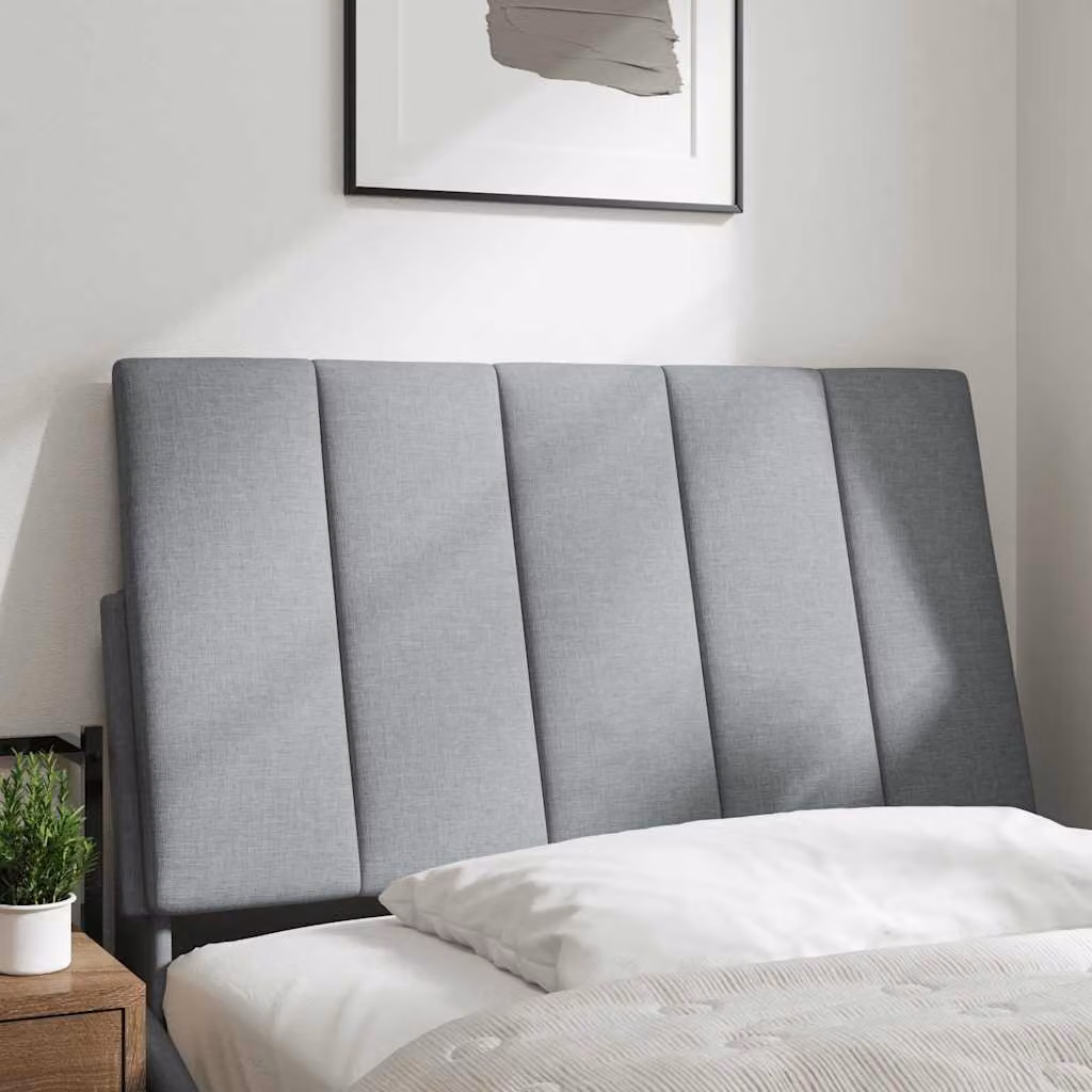vidaXL Cuscino Testiera Hanko Grigio Chiaro 80 cm in Tessuto