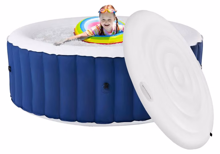 Vaschetta idromassaggio rotonda, diametro 160 cm - Coperchio termico - Tessuto Oxford 420D
