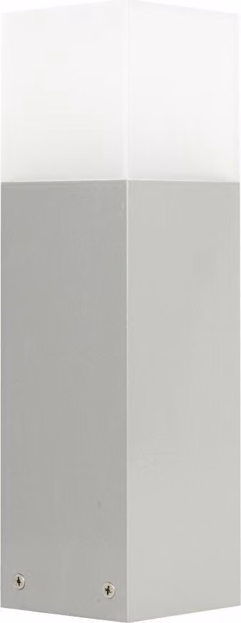 Palo luce 33 cm 1xE27 argento IP44 SU-MA Cube CB-330 AL