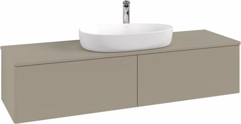 V&B Mobiletto senza struttura frontale Antao 160x50cm, HL, WBP colore Lac, wh. m Lac