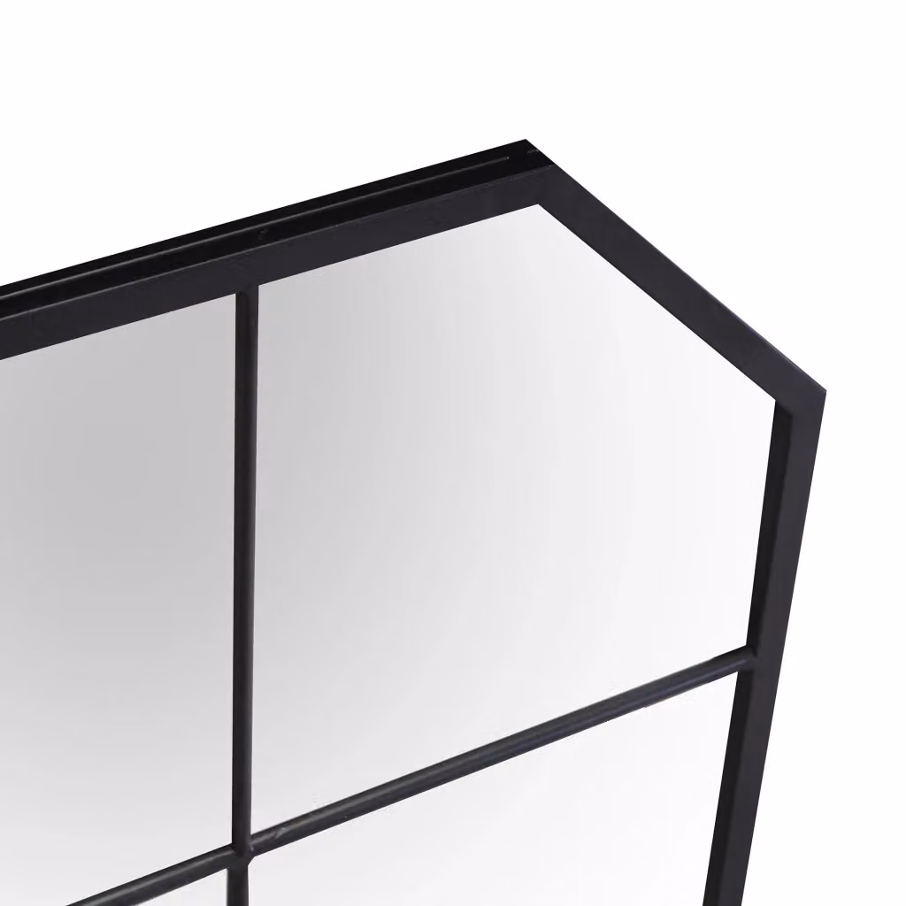 Specchio rettangolare in metallo nero GIORDANOSHOP da parete L: 100 cm, H: 70 cm, P: 2 cm – 2