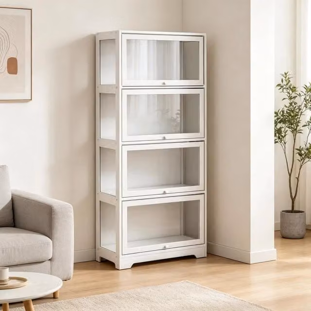 Elegante scaffalatura, vetrina, mobile di design, mobile contenitore (solo con scaffalatura)