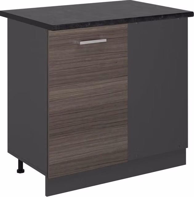 Mobile ad angolo cucina R-Line Grigio nobile/Antracite 86 cm, PL Antracite Vicco