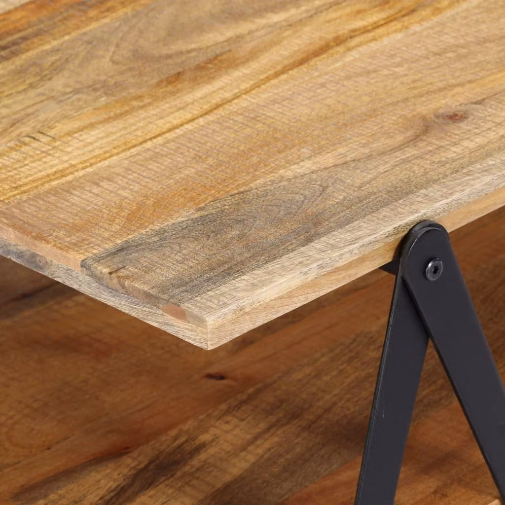 Tavolino 115x60x40 cm in legno massiccio di mango
