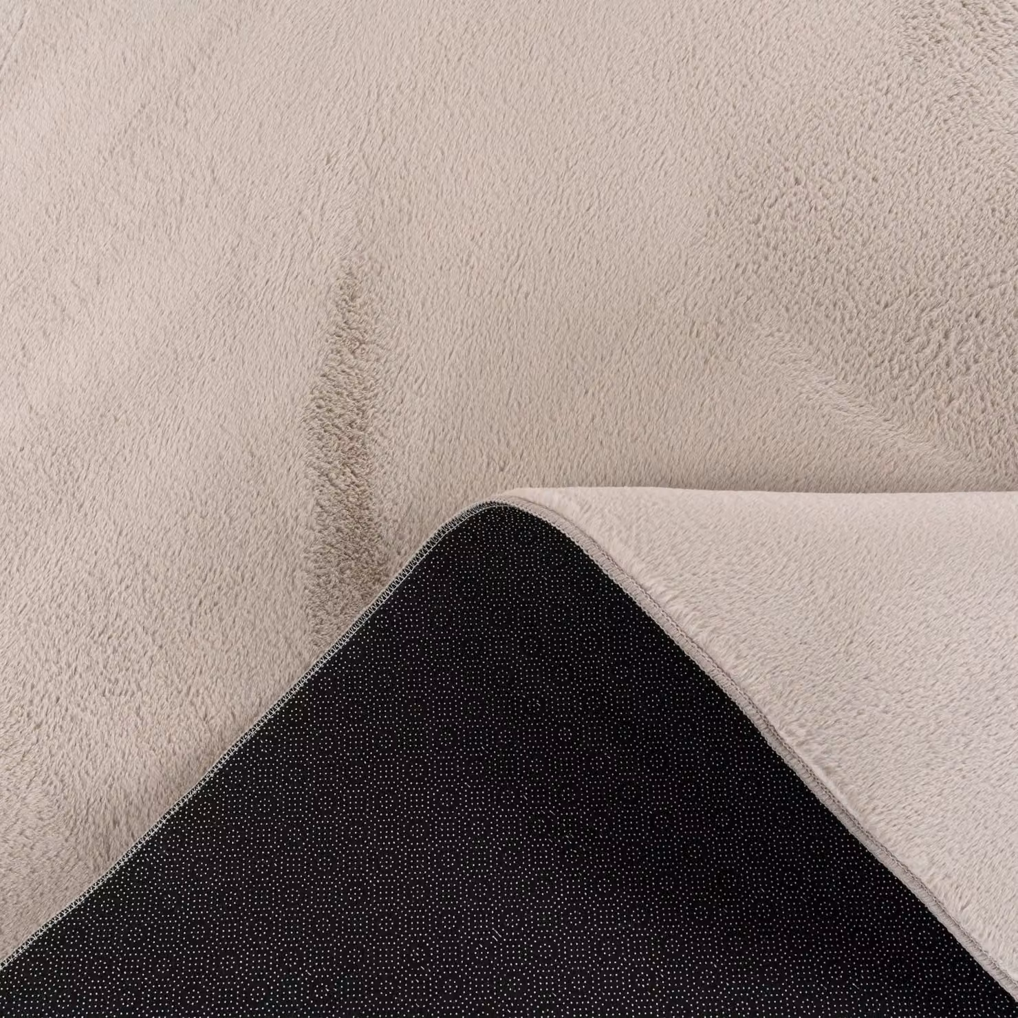 Tappeto rettangolare Solina beige lavabile in poliestere L: 120 cm x P: 160 cm – 2