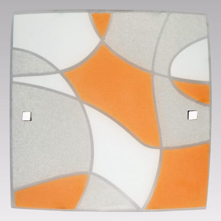 Plafoniera ASPIS 3xE27/40W, 50x50, arancione, dimmerabile
