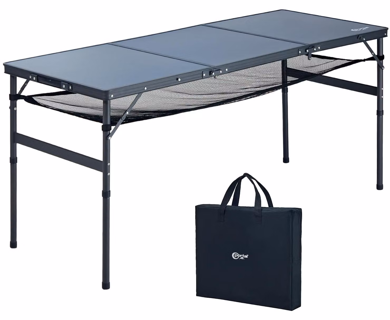 Tavolo da picnic da 150 cm, tavolo in legno per giardino e campeggio, pieghevole per uso esterno