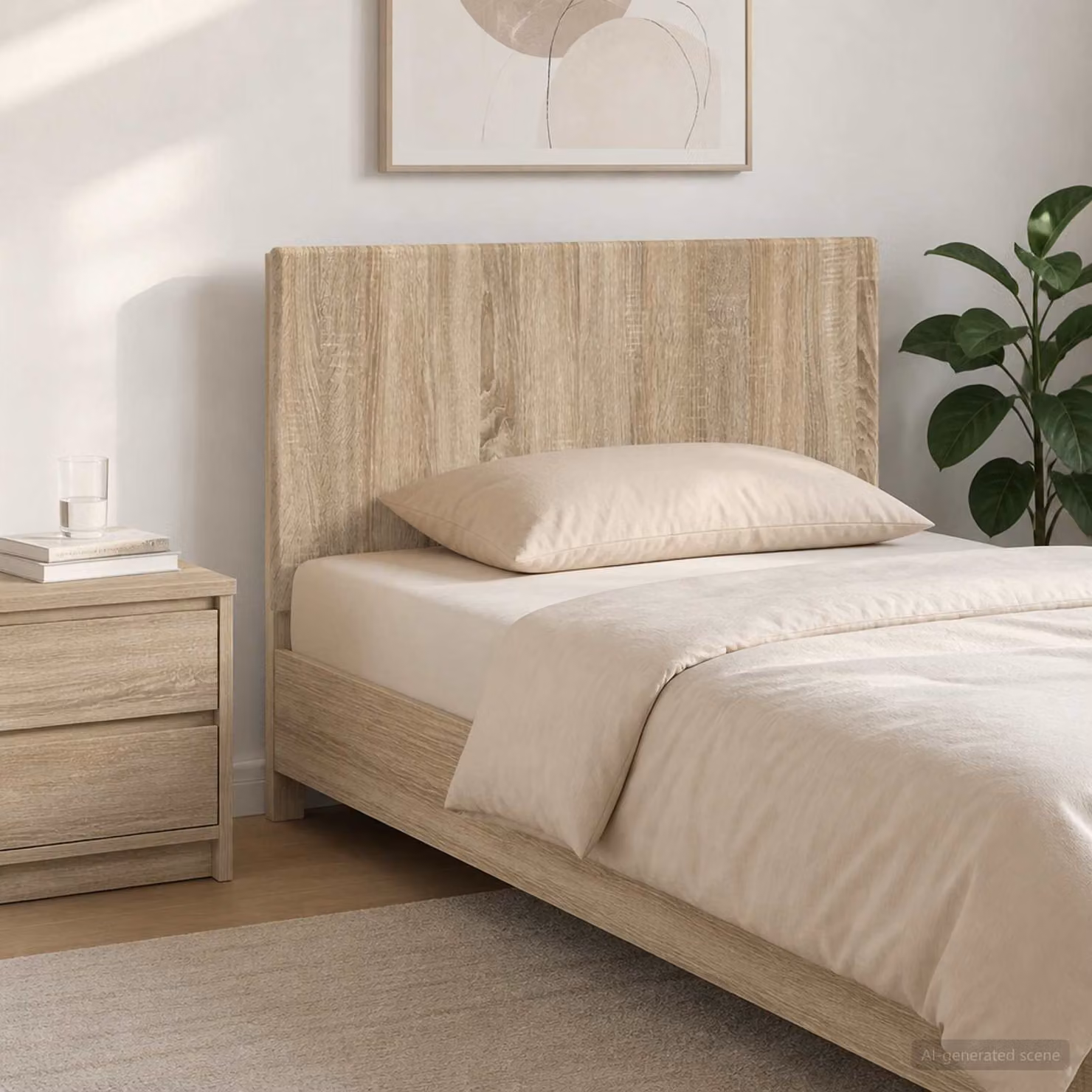 Testiera da muro vidaXL BREDA in legno ingegnerizzato Rovere Sonoma, marrone