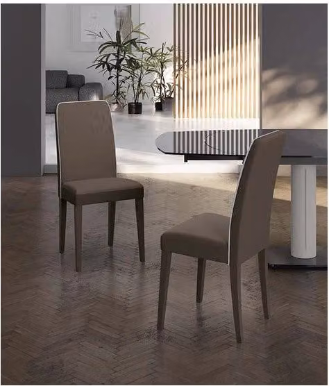 Set di 2 Sedie in similpelle Anita 59cm X 46cm H 99cm Stones