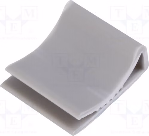 10 fascette di fissaggio per cavi FCR20, in PVC grigio, per un diametro massimo del cavo di 20 mm