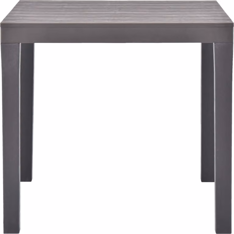 Tavolo da Giardino Mocca 78x78x72 cm in Plastica