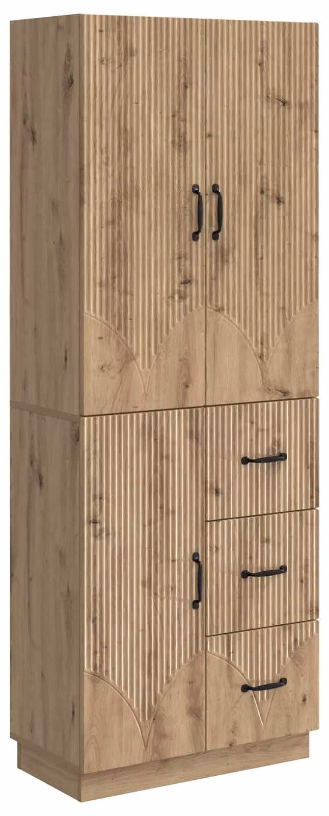 Set di armadi 2 pcs Rovere Artigianale Legno ingegnerizzato