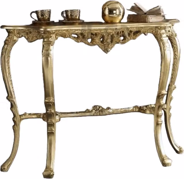 Consolle barocca in foglia oro Mobili 2G L/P/H: 114 x 31 x 83 cm – 1