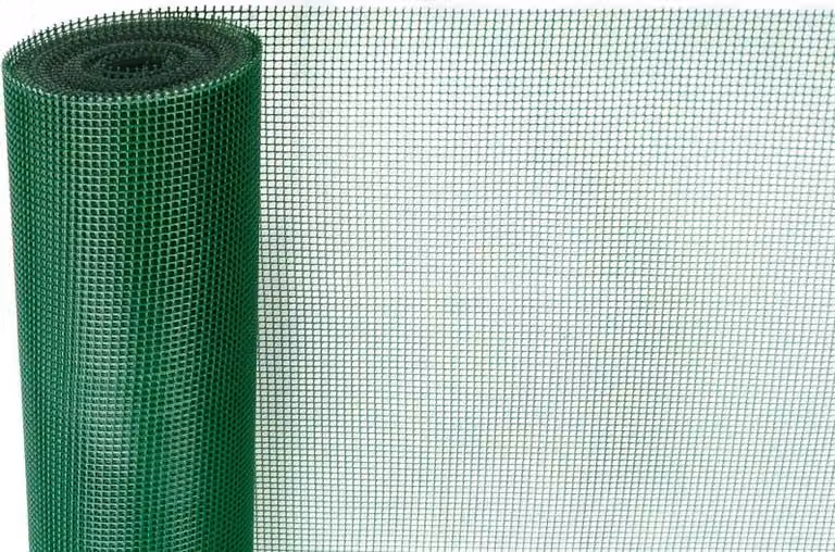 Rete ECONOMY 2, 1000/05x05 mm, maglia quadrata, 300g/m2, verde, interamente in plastica, confezione da 10 m