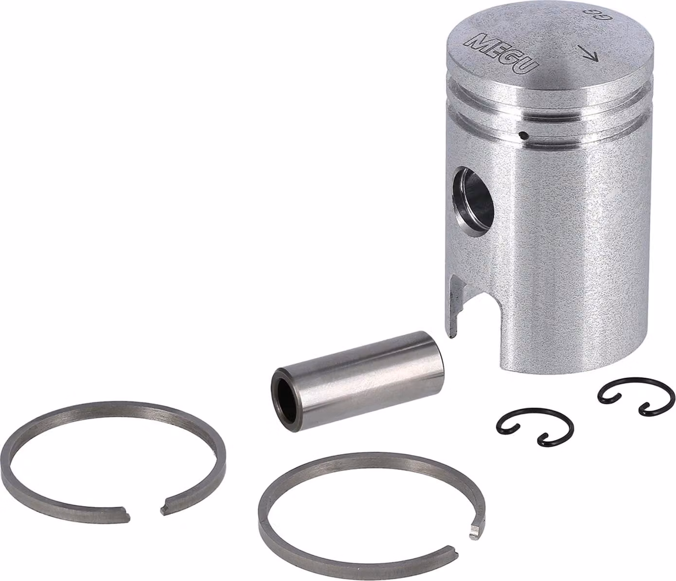 Pistone Ø38 +0.75mm, 3° oversize, per presa in ghisa grigia, motore Soemtron - Simson KR50, SR1, SR2