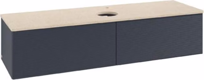 V&B Mobiletto con struttura frontale Antao 160x50cm, HL, WBP botti., md bl. m Lac