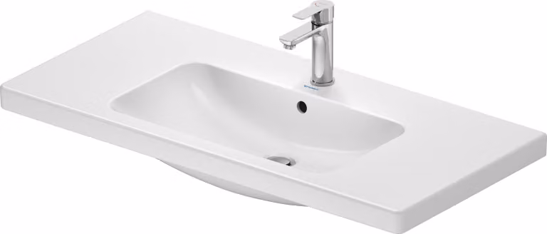 Duravit D-Code lavabo, avec trou pour robinet, avec trop-plein, 1000x480x165mm, blanc brillant, 23991000002, 23991000002