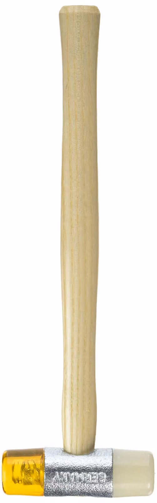 Martello per ammaccature da 27 mm con inserti intercambiabili e manico in legno