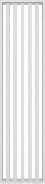 Pannello Divisorio a Doghe in MDF Bianco 60 x 245 cm Separatore per Ambienti