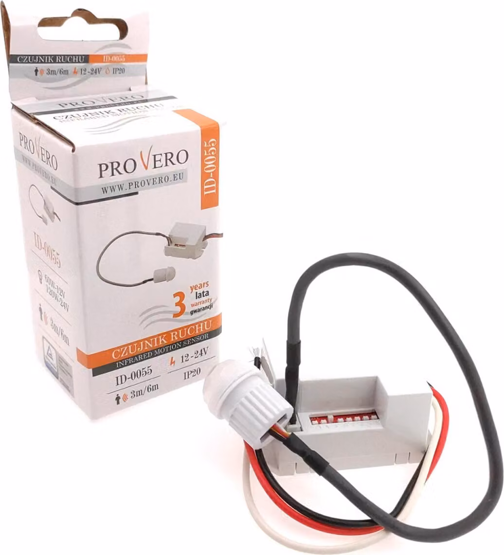 Sensore di movimento PIR a infrarossi con mini rilevatore da incasso IdeaLed