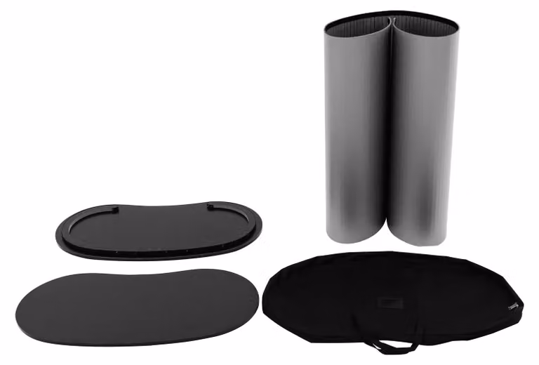 Supporto per spartiti nero - Struttura in plastica - 40x90x90 cm - Pieghevole