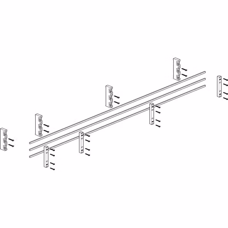 Modulo barra collettrice ABN piatto 5FB/2RE 60 mm con CU 12x5 mm, a 3 poli, EBM 32 mm MFSC52613