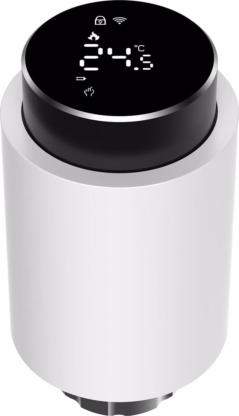 Valvole termostatiche intelligenti per radiatori con display a LED, termostato programmabile per il riscaldamento domestico, app mobile/comando vocale
