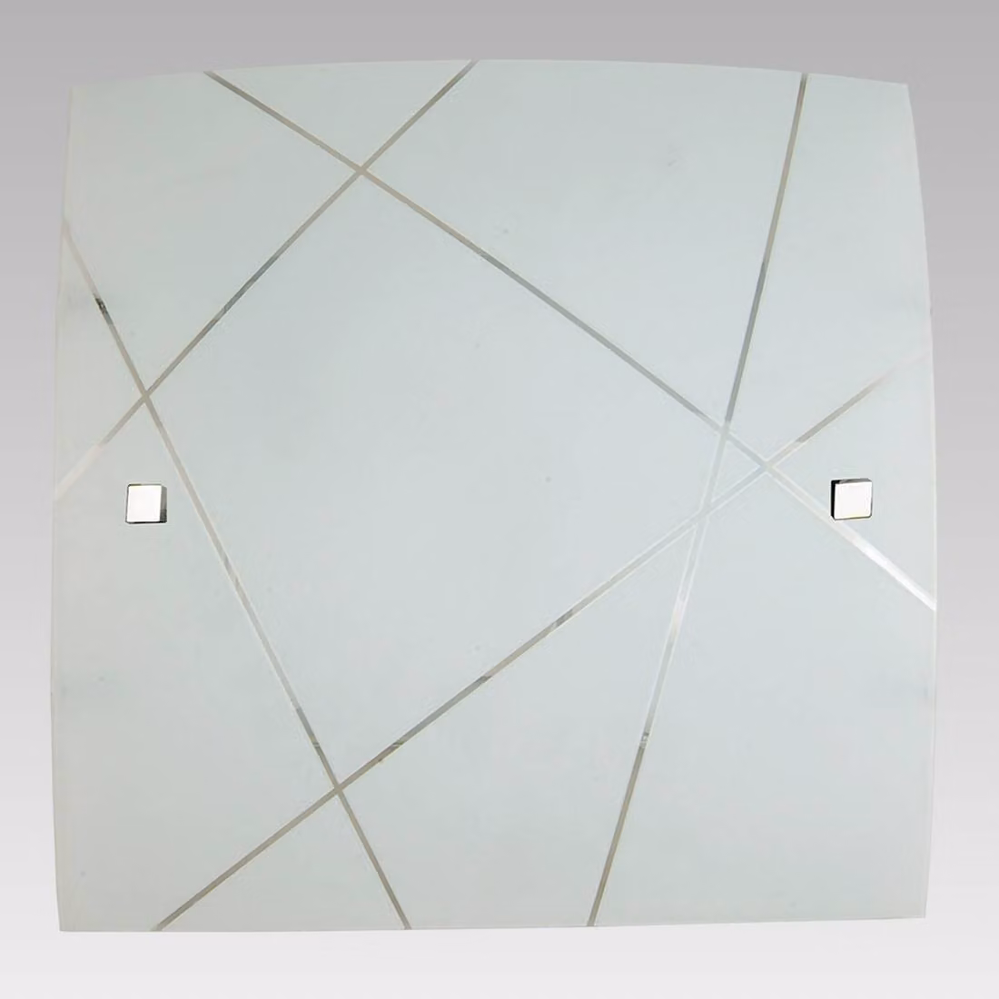 Plafoniera MIKADO 3xE27/40W cromo/bianco lucido 50cmx50cm dimmerabile