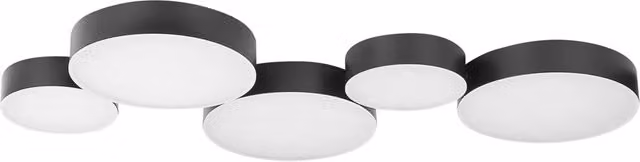 Plafoniera a soffitto BELIANI in metallo con 5 luci LED integrati, design moderno e minimalista per soggiorno, colore oro/ottone e nero