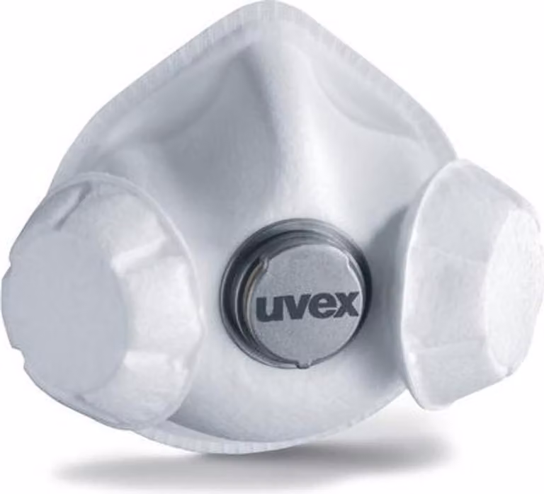 uvex silv-Air exxcel 7333 8787333 Maschera antipolvere fine con valvola FFP3 3 pz