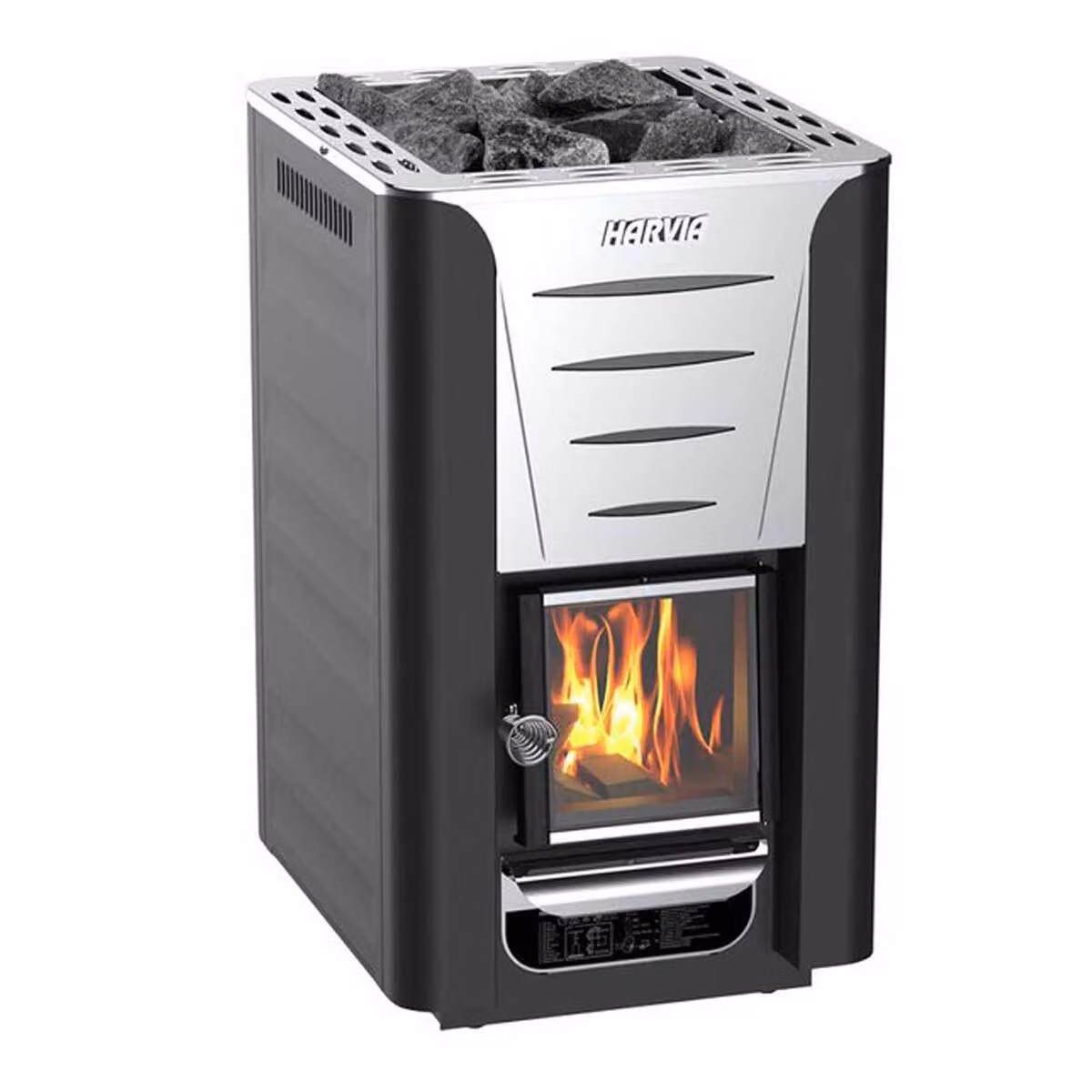 Stufa per sauna a legna Harvia 20 Pro Black conforme alla normativa BimSchV2