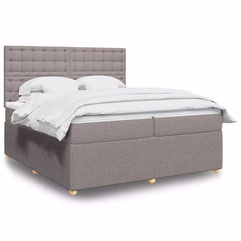 vidaXL Giroletto a Molle con Materasso Ibrido in Tessuto, L/P: 200 x 200 cm