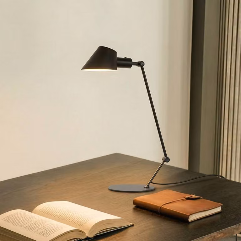 Lampada da scrivania Corali Lindby, Nero, Soggiorno / Sala da pranzo, Metallo, Moderno, Lampada da tavolo