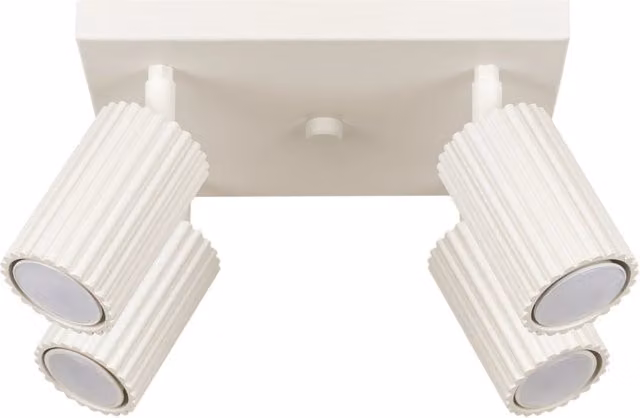 Lampada da soffitto KARBON di Sollux Lighting, colore beige, regolabile e in metallo