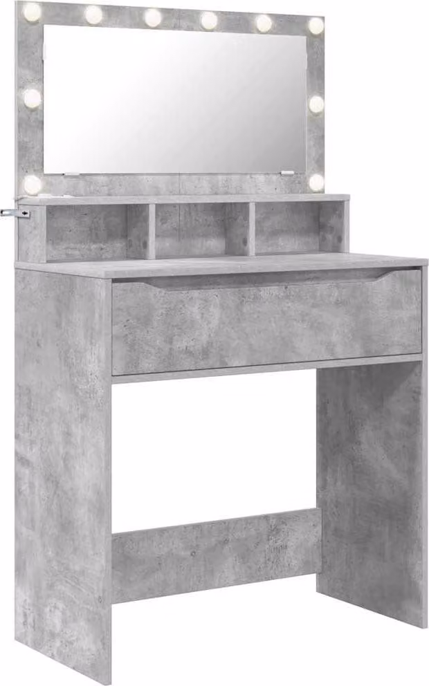 Tavoli da Trucco per Camera da Letto Grigio cemento