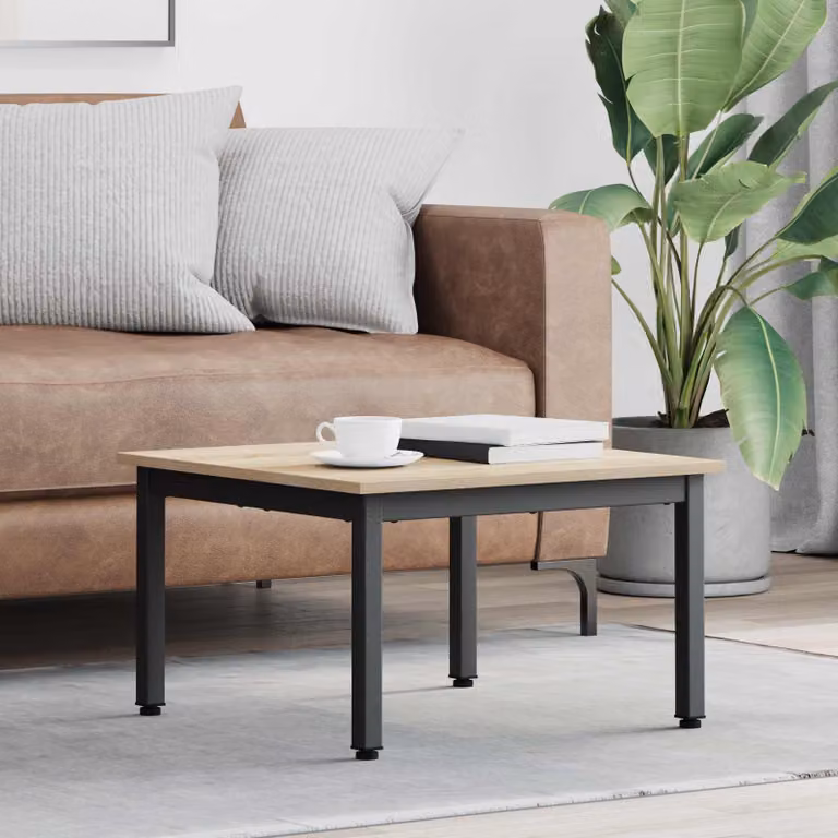 Tavolino da salotto moderno vidaXL in rovere sonoma, L/P/H: 60 x 60 x 36 cm