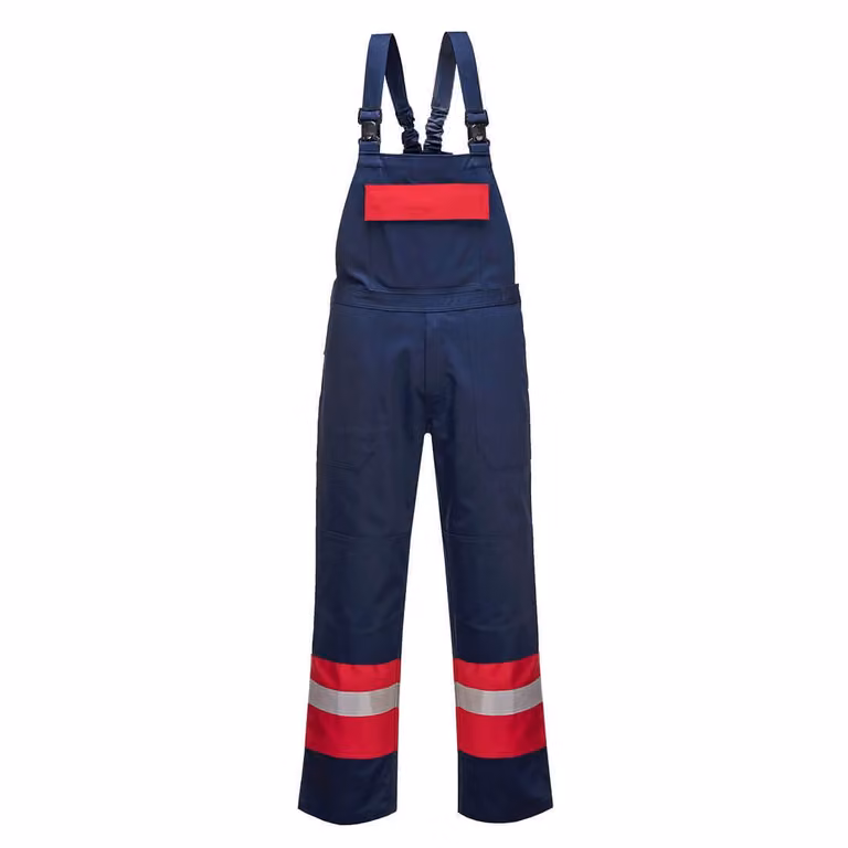 Portwest FR57 Bizflame Plus Latzhose Navy Gr. L