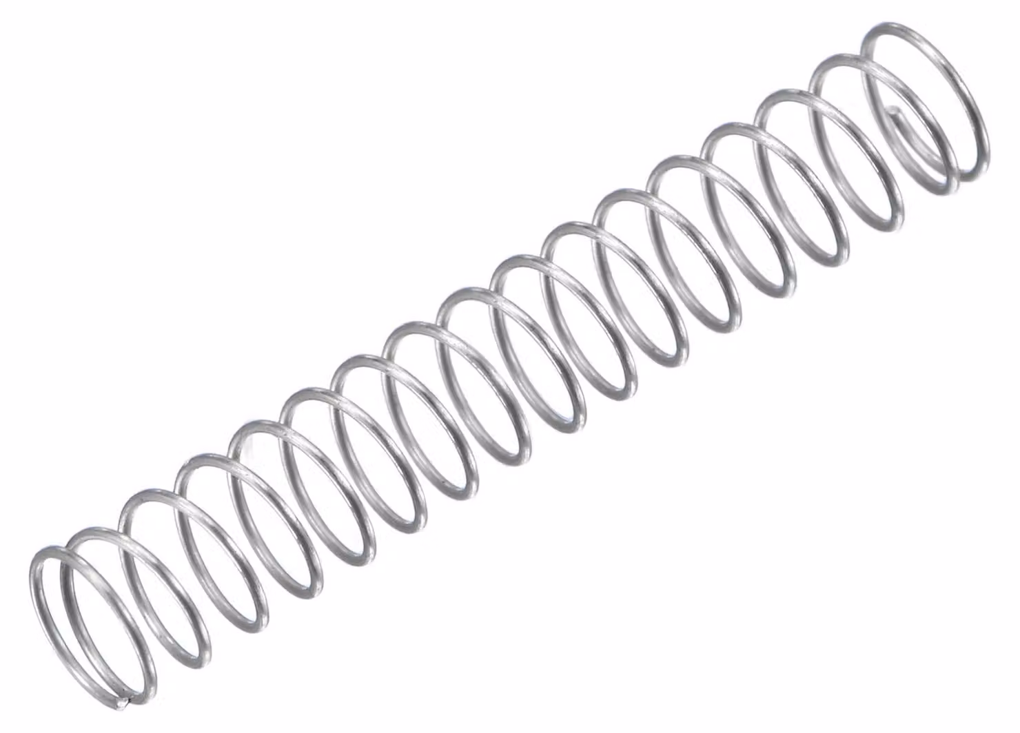 Molla a compressione in acciaio inossidabile 304, 4x0,3 mm, confezione da 15 pezzi