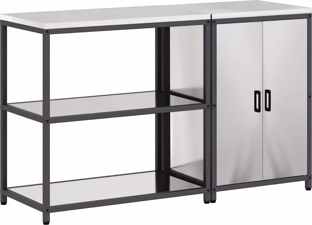 Set di Stoccaggio per Cucina HATTEM 2 pcs Argento Acciaio Inox