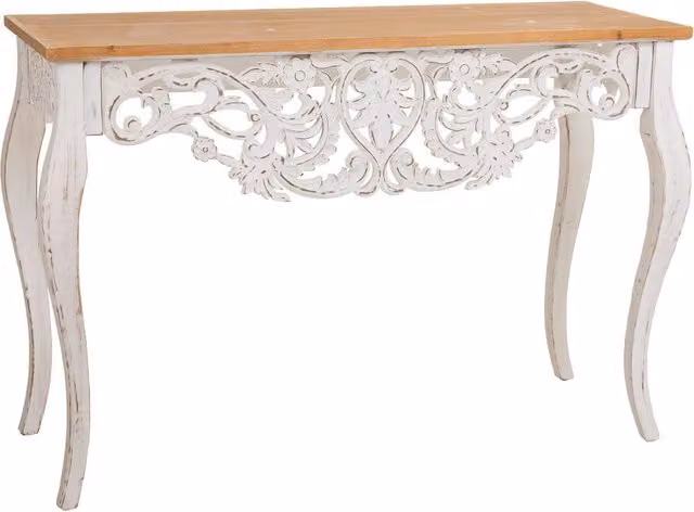 Mobile da ingresso in legno marrone 111x40x77h