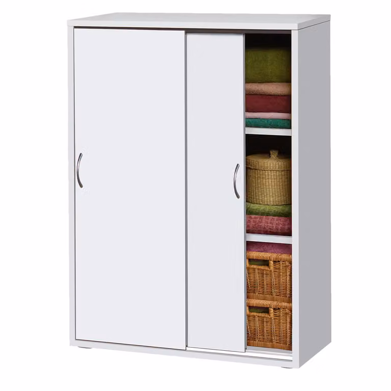 Idea Comodino a cassetti 601 bianco